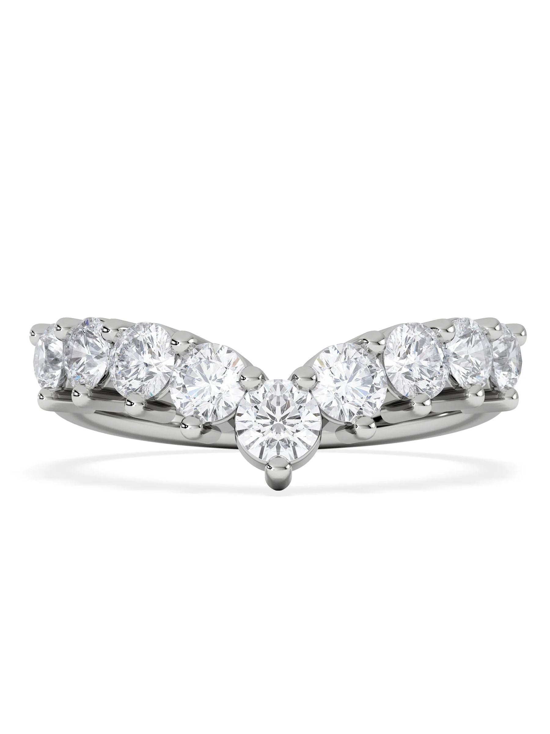 The Diamond Store 1ct lab diamond wishbone ring, imported from the UK