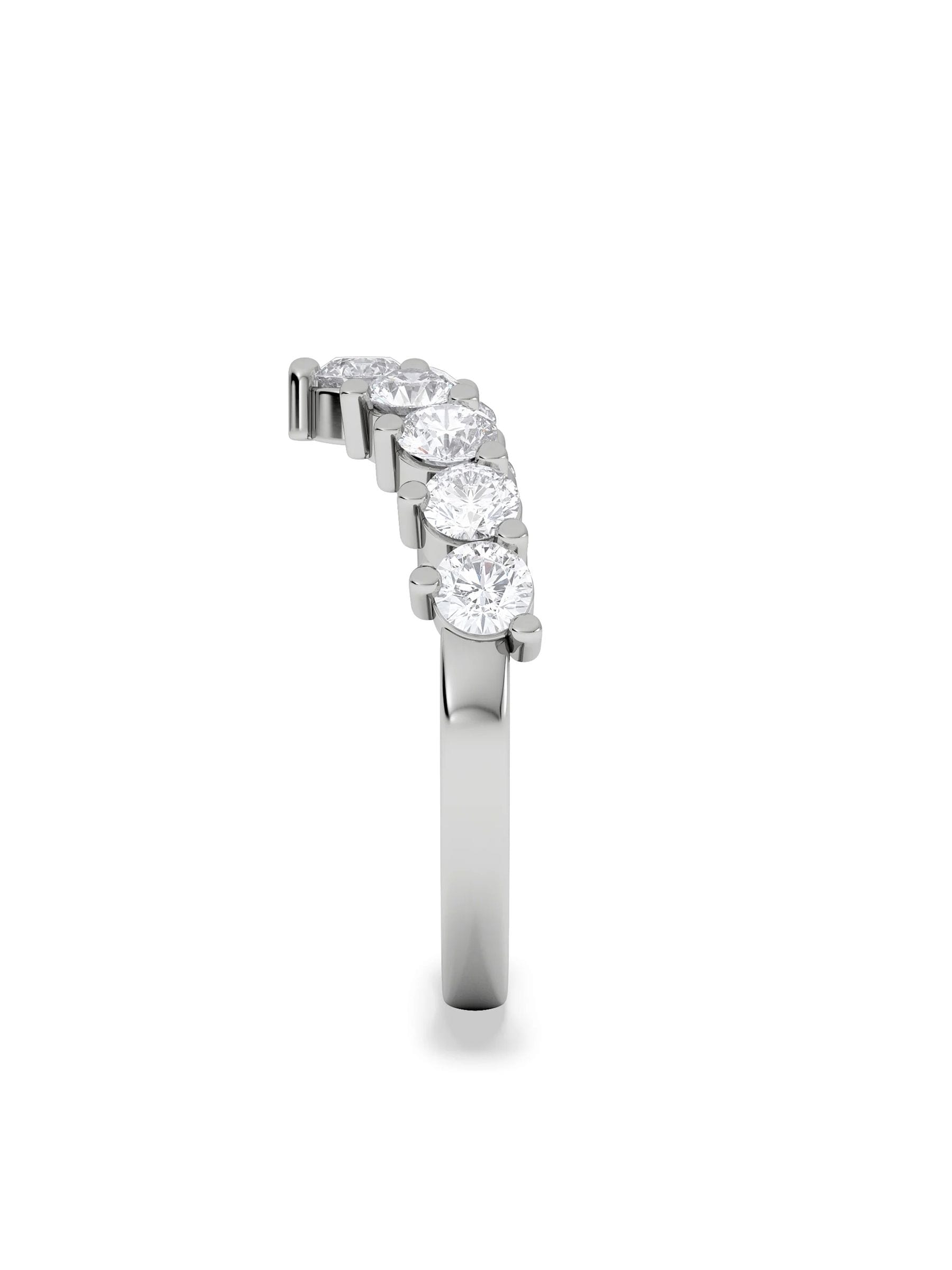 The Diamond Store 1ct lab diamond wishbone ring, imported from the UK