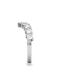 The Diamond Store 1ct lab diamond wishbone ring, imported from the UK