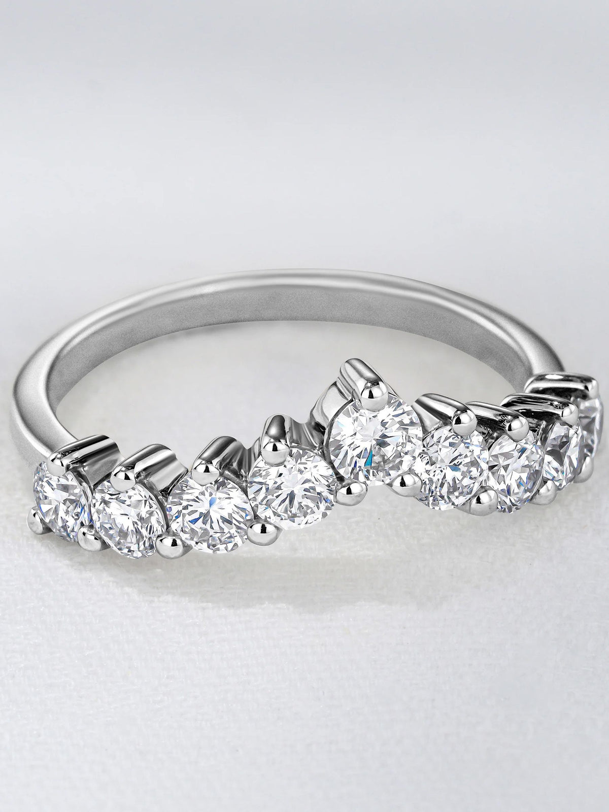 The Diamond Store 1ct lab diamond wishbone ring, imported from the UK