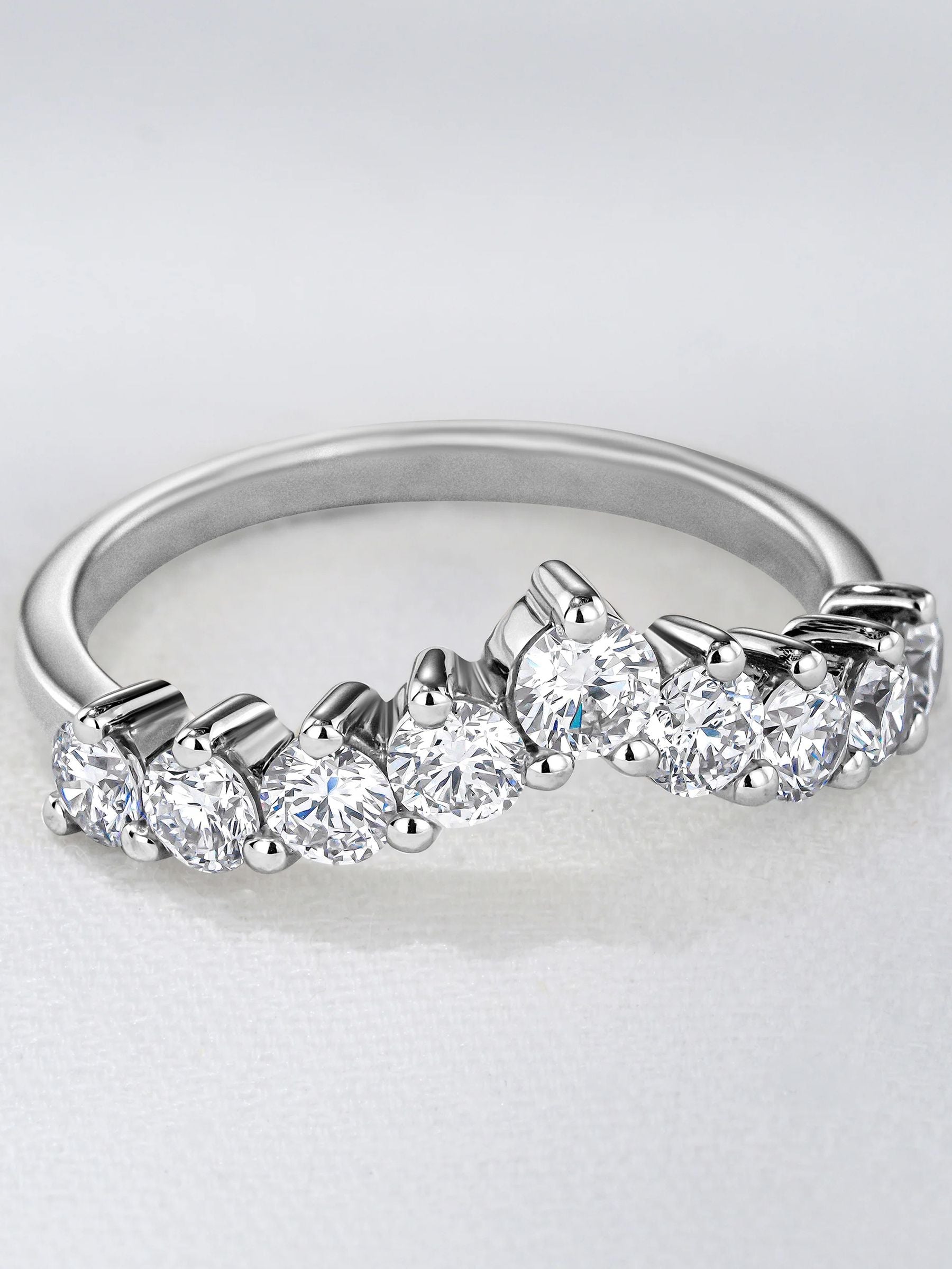 The Diamond Store 1ct lab diamond wishbone ring, imported from the UK