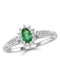 The Diamond Store lab emerald ring 5x3mm - British product
