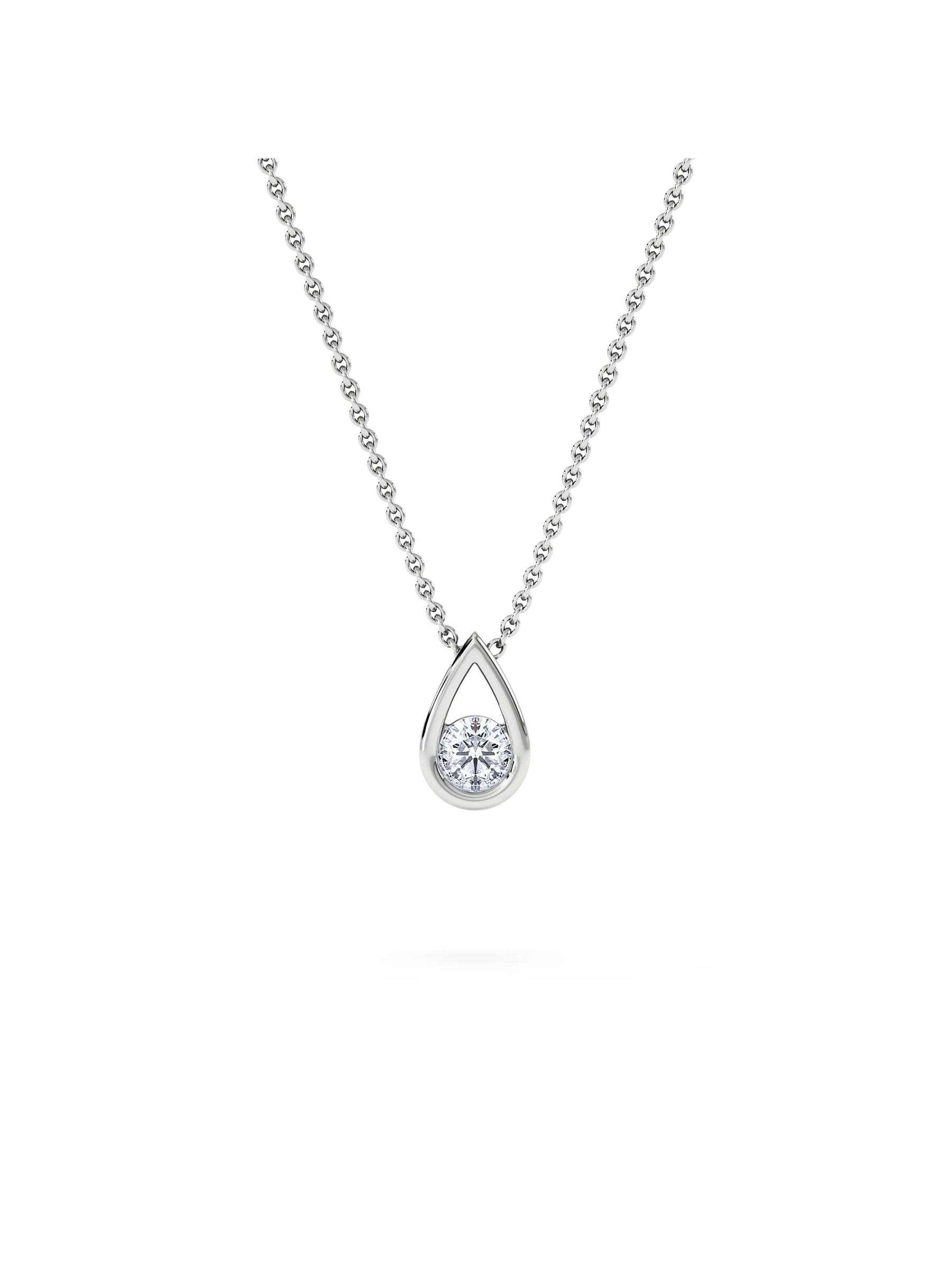 The Diamond Store white teardrop earrings 0.21ct (British brand)