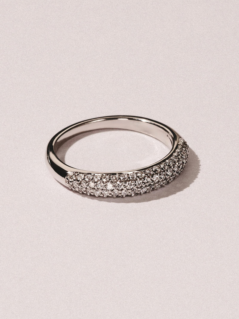 The Diamond Store lab diamond micro pave half eternity ring 0.50ct - British product