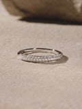 The Diamond Store lab diamond micro pave half eternity ring 0.50ct - British product
