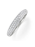 The Diamond Store lab diamond micro pave half eternity ring 0.50ct - British product