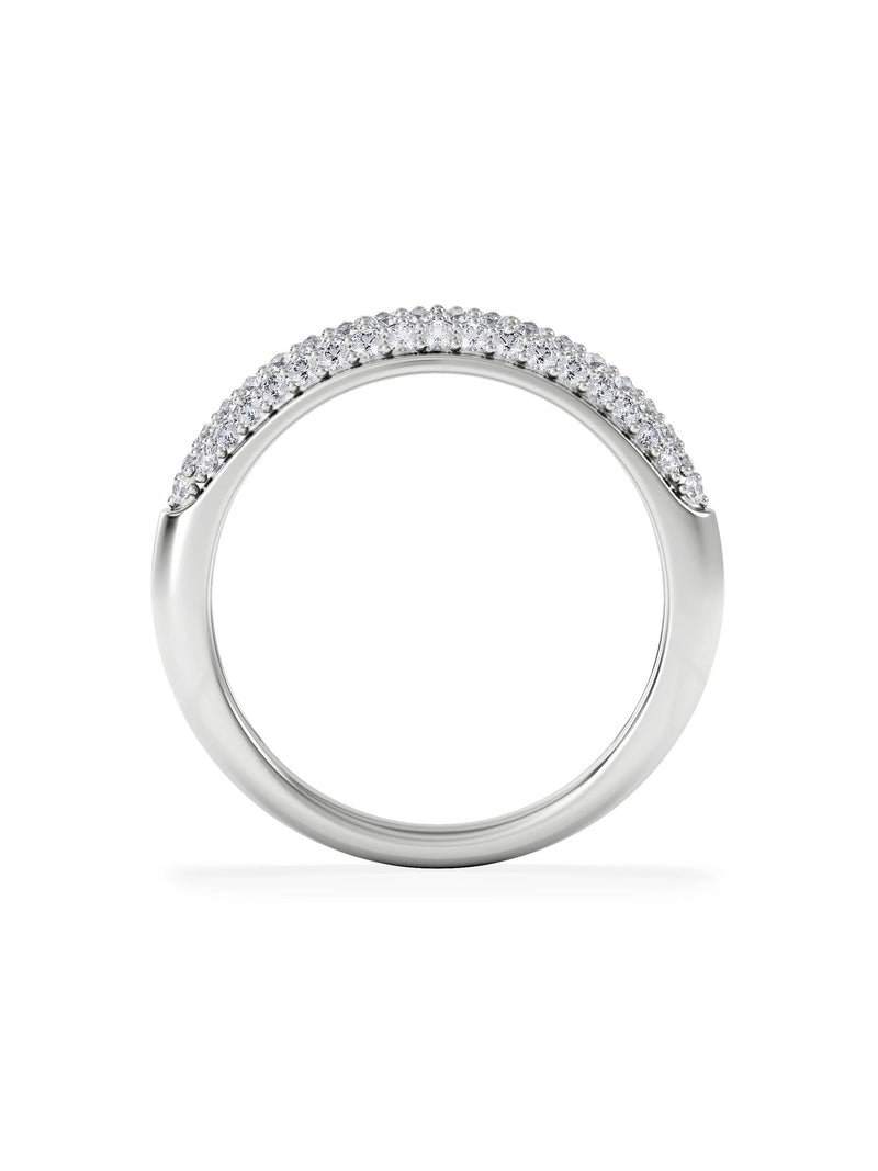 The Diamond Store lab diamond micro pave half eternity ring 0.50ct - British product