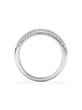 The Diamond Store lab diamond micro pave half eternity ring 0.50ct - British product