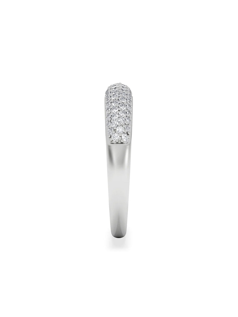 The Diamond Store lab diamond micro pave half eternity ring 0.50ct - British product