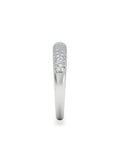 The Diamond Store lab diamond micro pave half eternity ring 0.50ct - British product