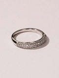 The Diamond Store lab diamond micro pave half eternity ring 0.50ct - British product