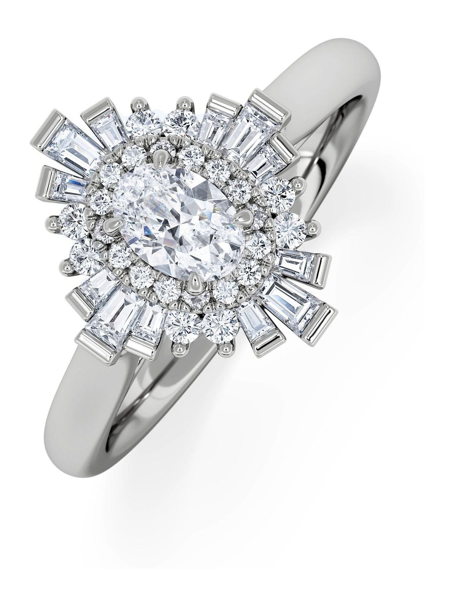 The Diamond Store Radiance lab diamond ring 0.52ct - British product