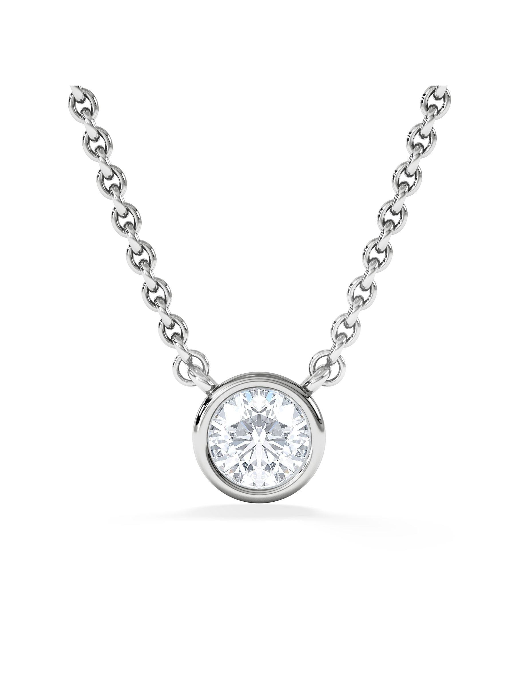 The Diamond Store lab diamond necklace 0.25ct H/SI 925 silver, UK version
