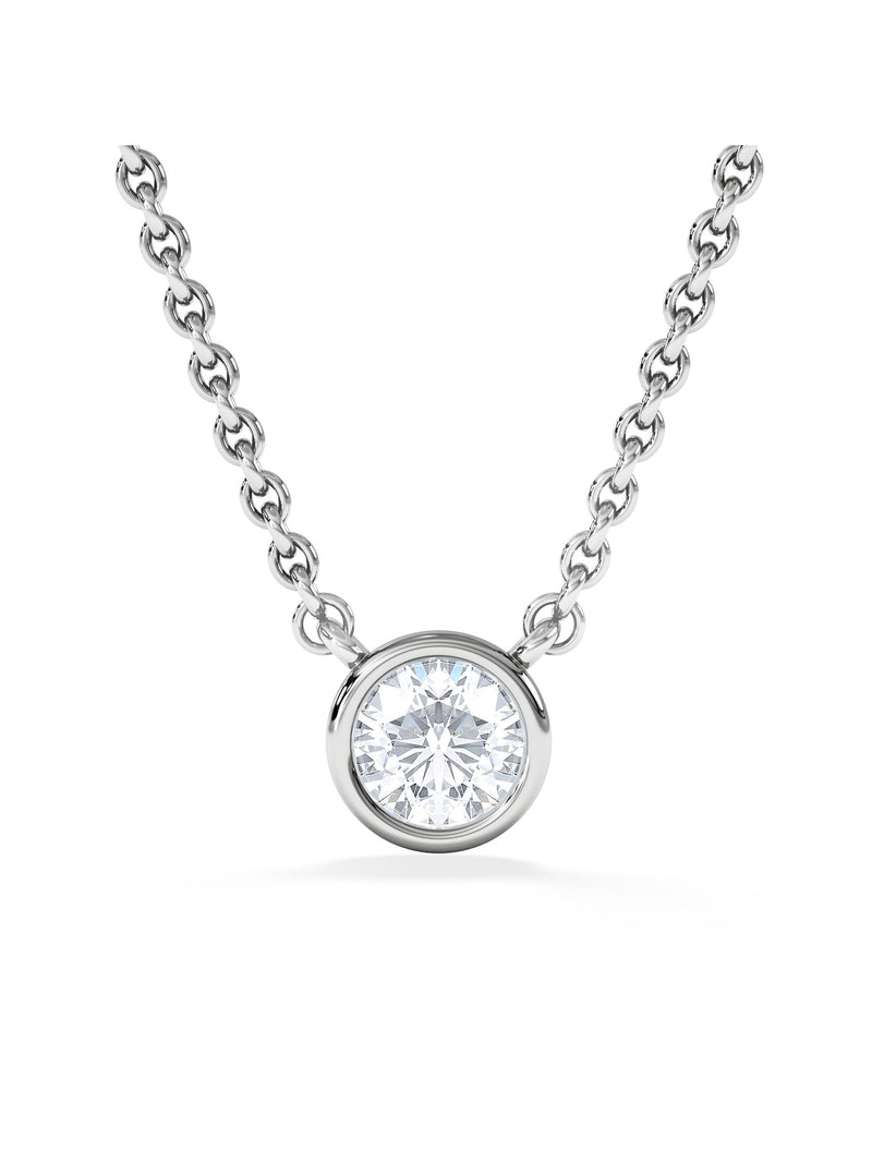 The Diamond Store lab diamond necklace 0.25ct H/SI 925 silver, UK version