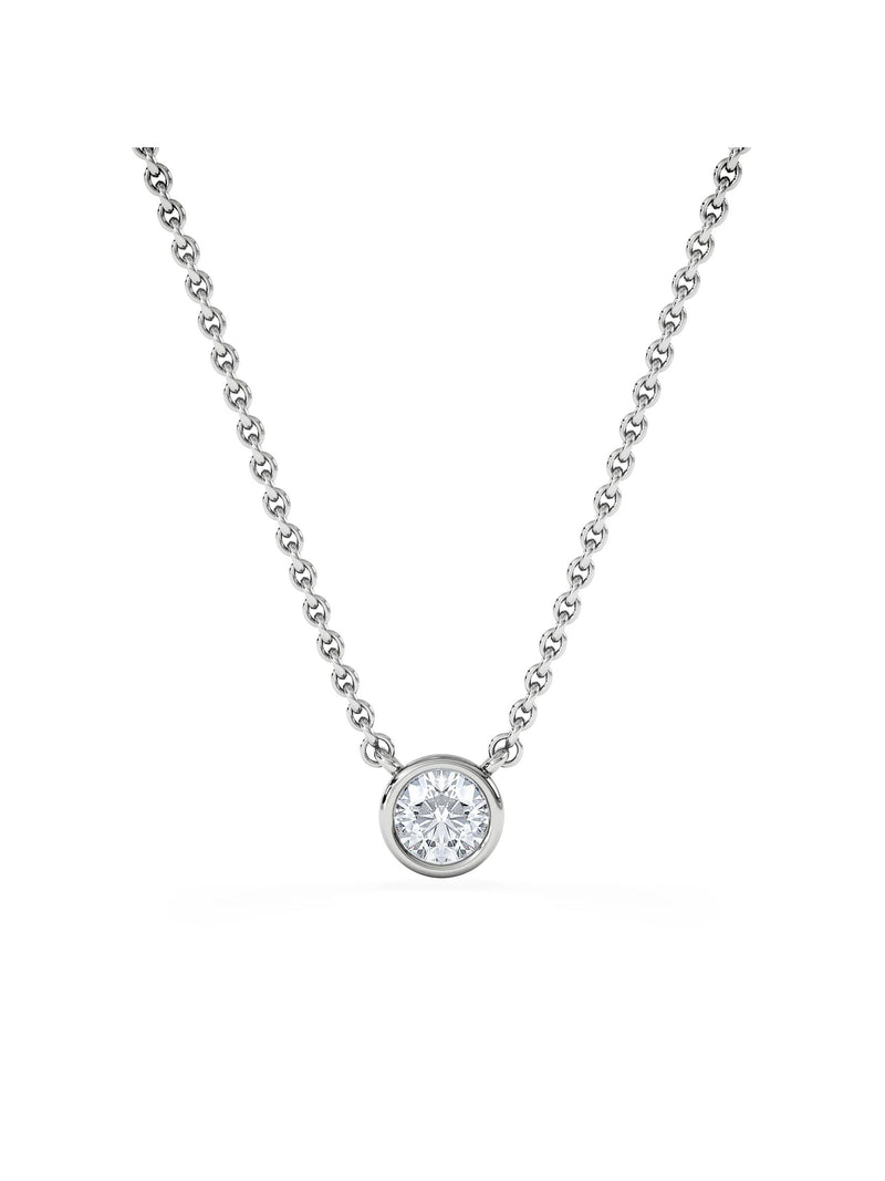 The Diamond Store lab diamond necklace 0.25ct H/SI 925 silver, UK version