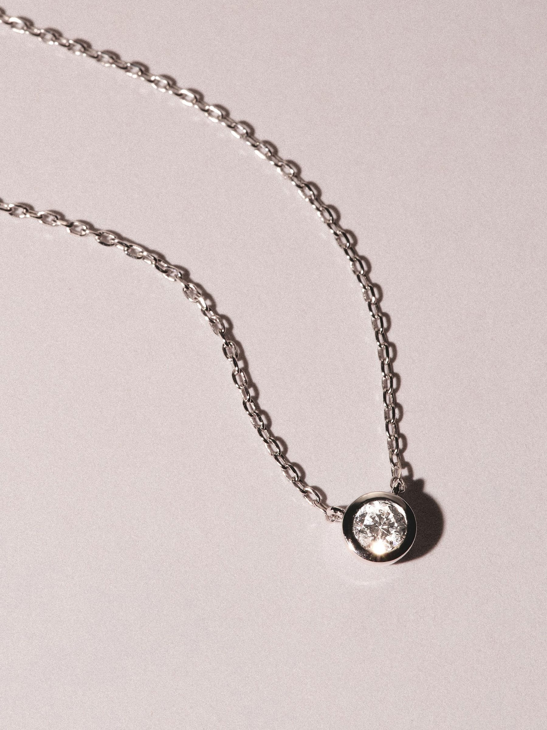 The Diamond Store lab diamond necklace 0.25ct H/SI 925 silver, UK version