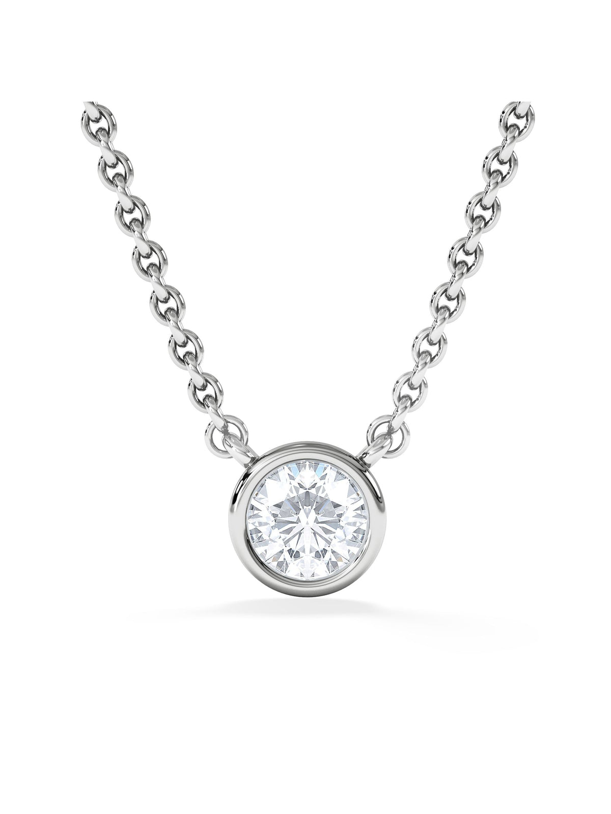 The Diamond Store lab diamond necklace 0.25ct H/SI 925 silver, UK version