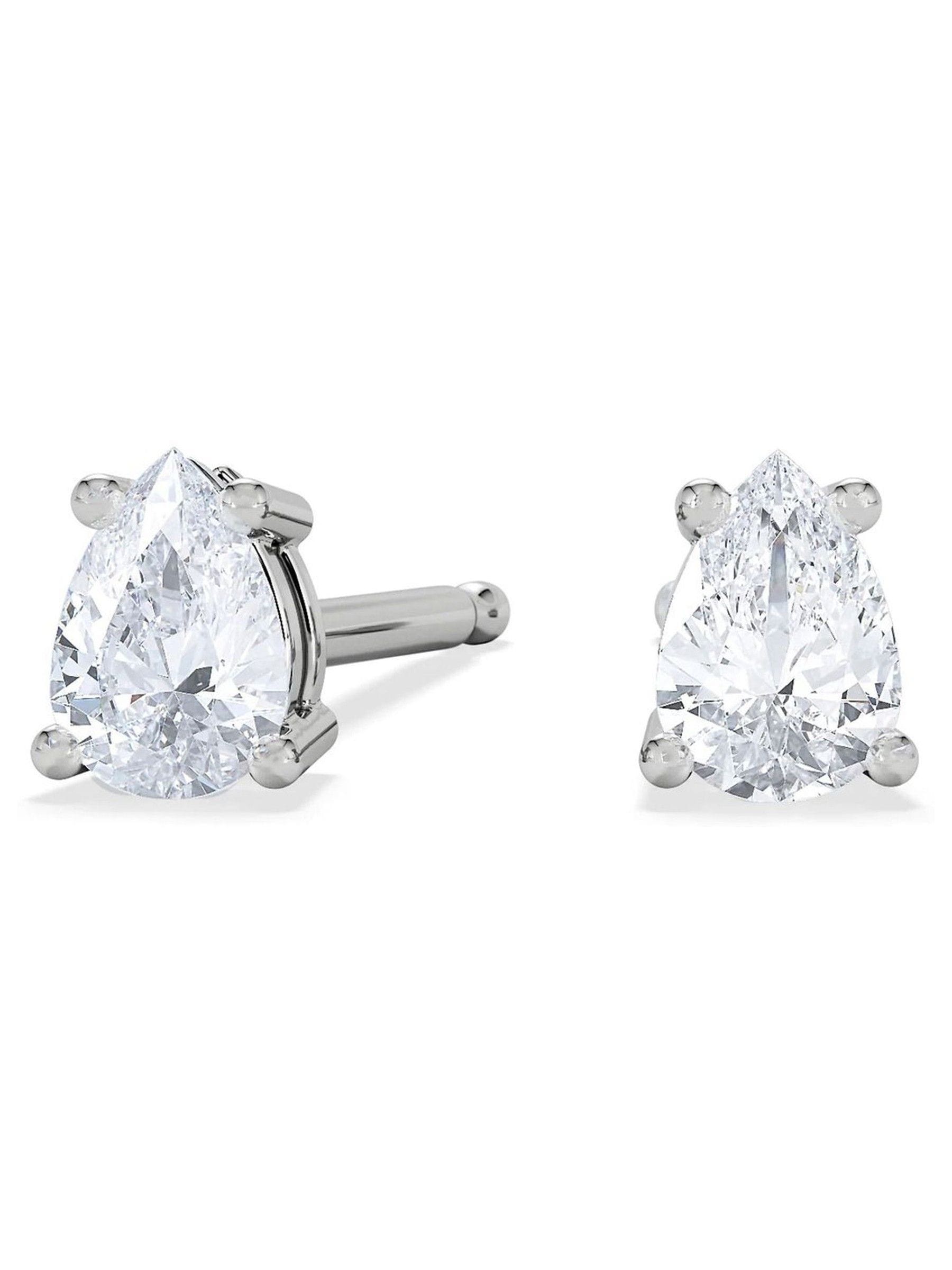 The Diamond Store pear cut earrings 0.30ct - British product