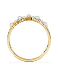 The Diamond Store pearl lab diamond wishbone ring, imported from the UK