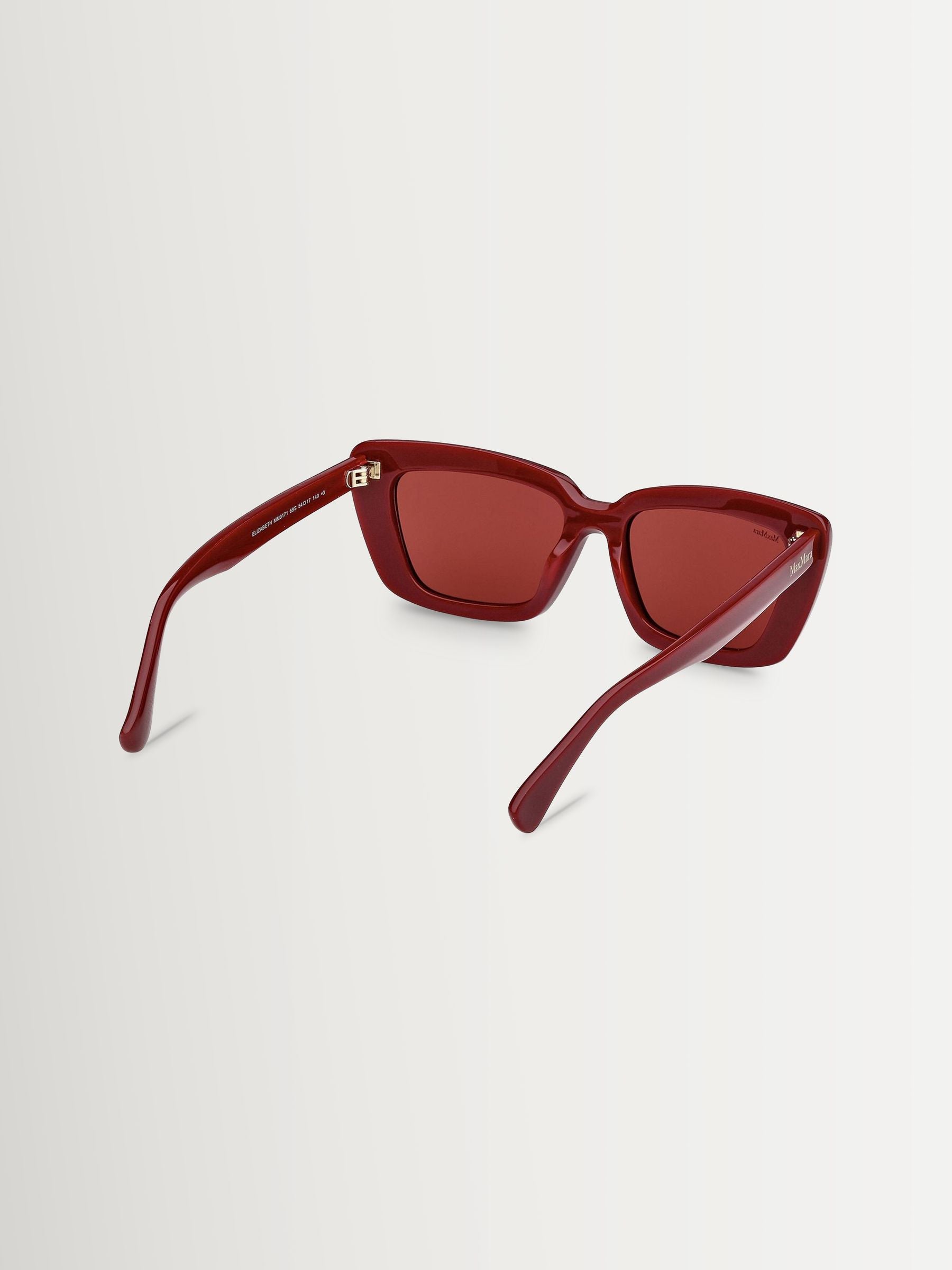 Max Mara red acetate vintage butterfly sunglasses - British product