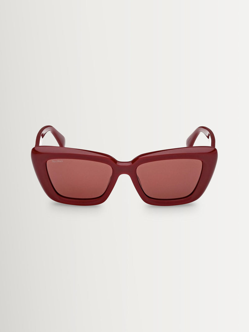 Max Mara red acetate vintage butterfly sunglasses - British product