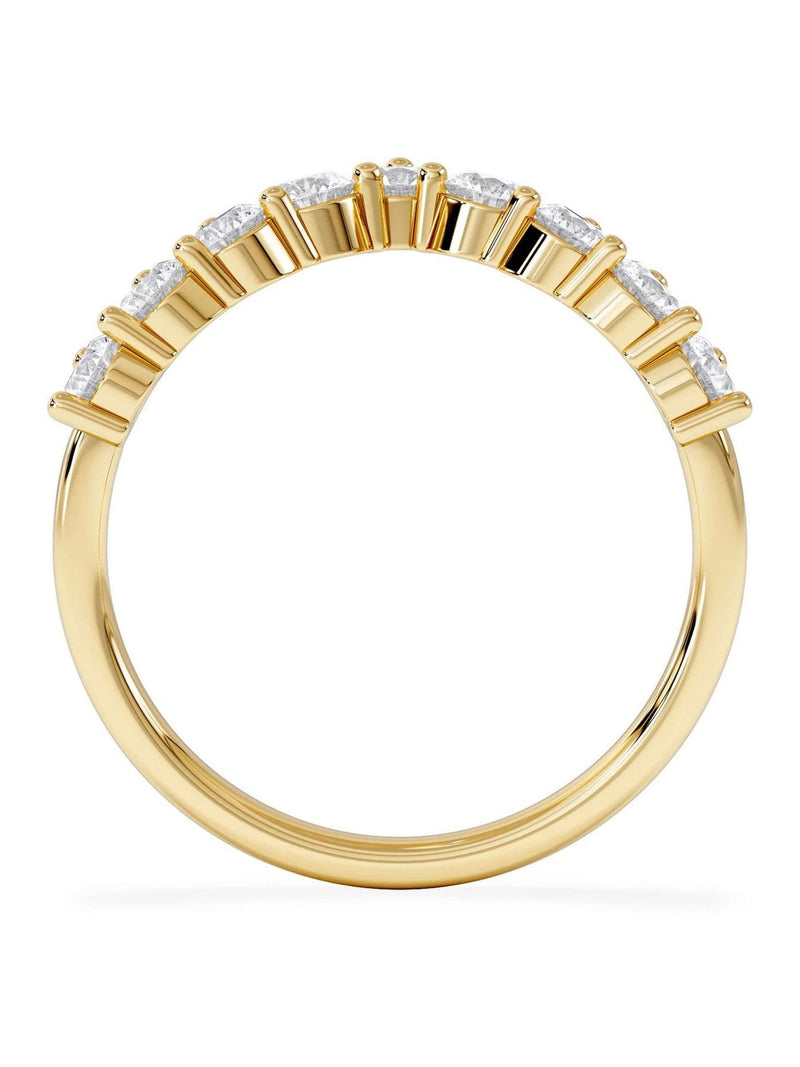 The Diamond Store 0.75ct lab diamond wishbone ring 9k yellow gold, imported from the UK