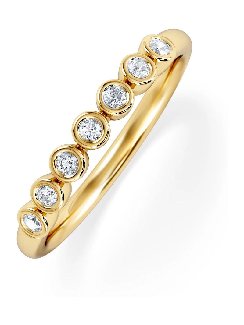 The Diamond Store eternity ring 0.15ct rubover diamonds (British brand)