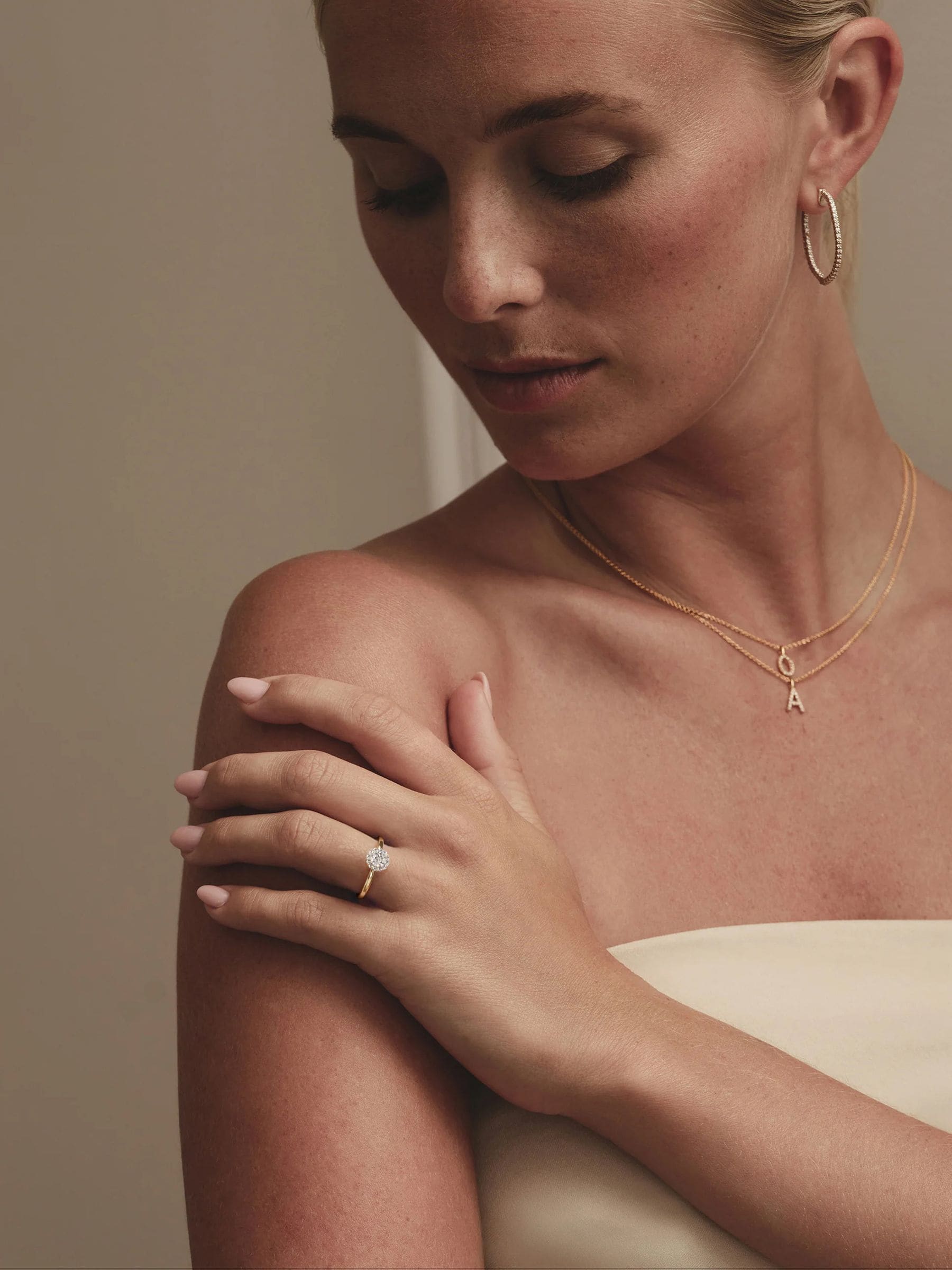 The Diamond Store Fleur Halo ring 0.50ct, imported from the UK