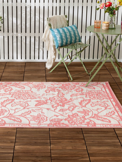 Next Furn Multicolour Anemone Woven Jacquard Outdoor Rug 120x180cm- Buy online at McGrocer