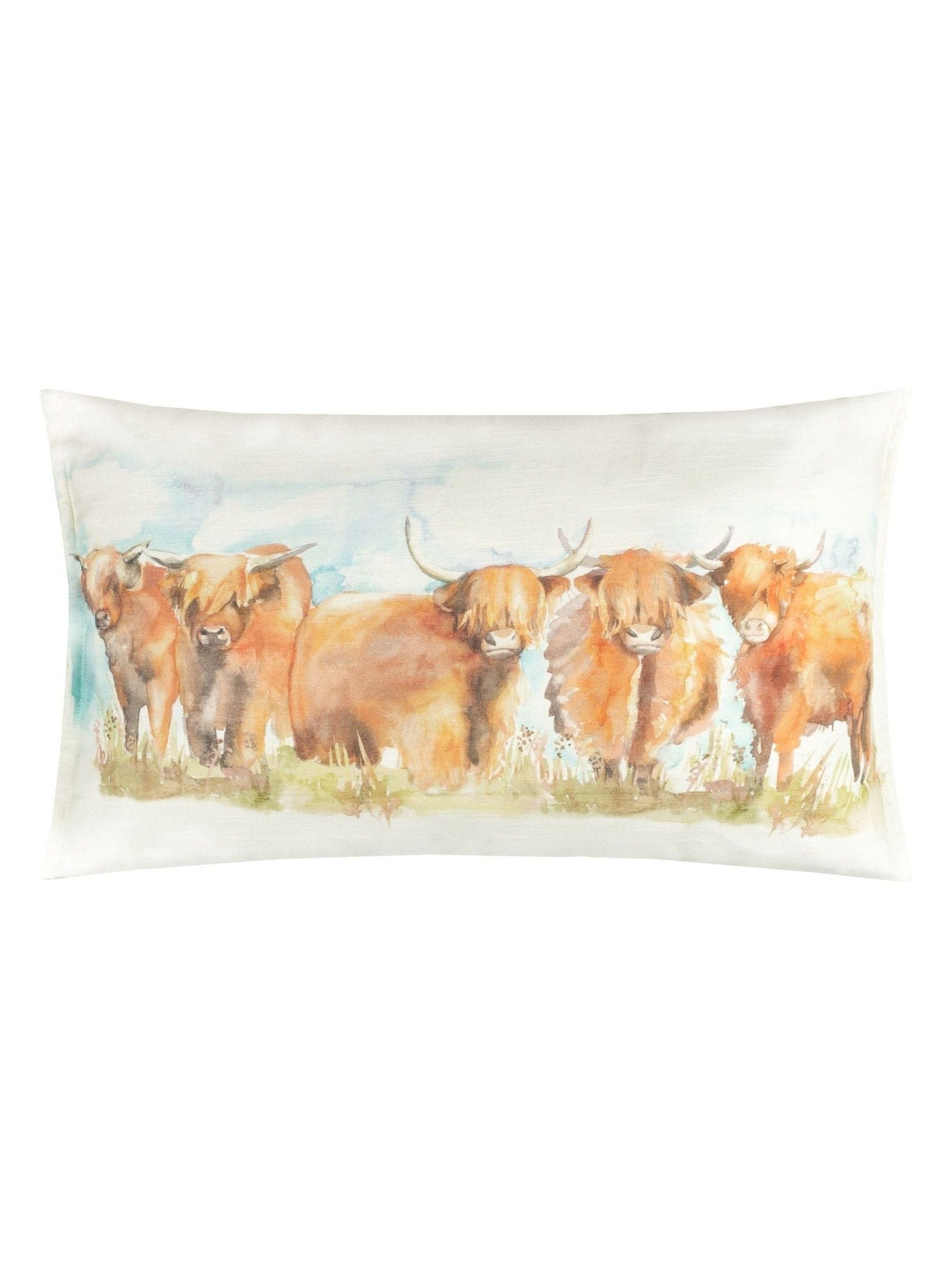 Voyage Highland Cattle cushion 30x50cm (British brand)