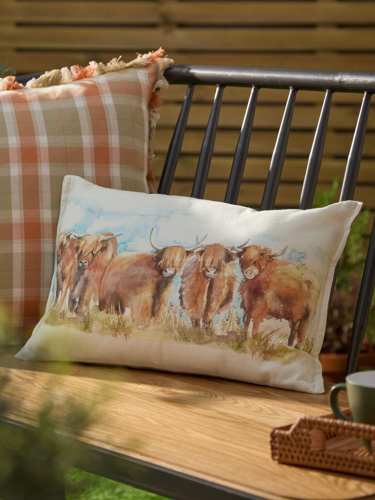 Voyage Highland Cattle cushion 30x50cm (British brand)