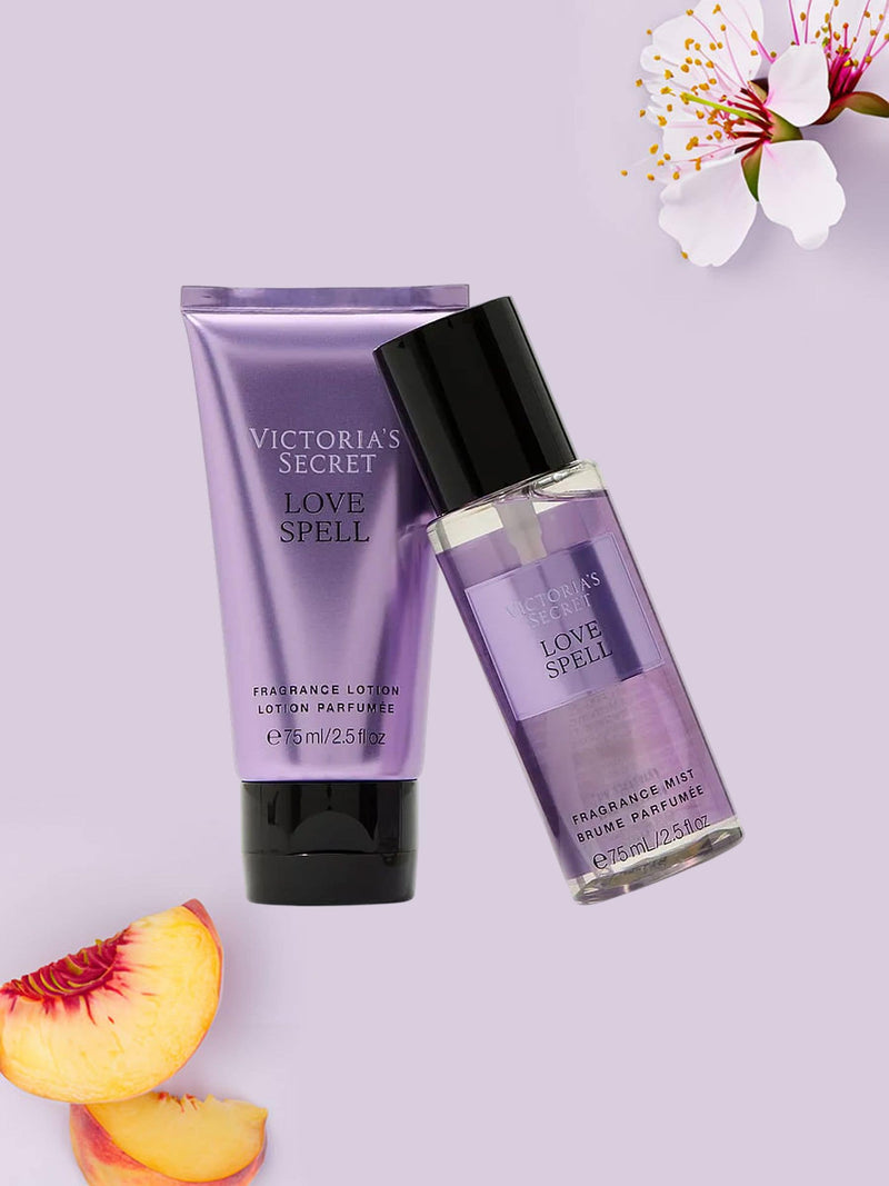 Victoria's Secret Love Spell gift set with mist and lotion 75ml, UK version