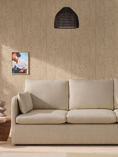 Next MADE.COM Light Timber Orly Wallpaper Sample A4- Buy online at McGrocer
