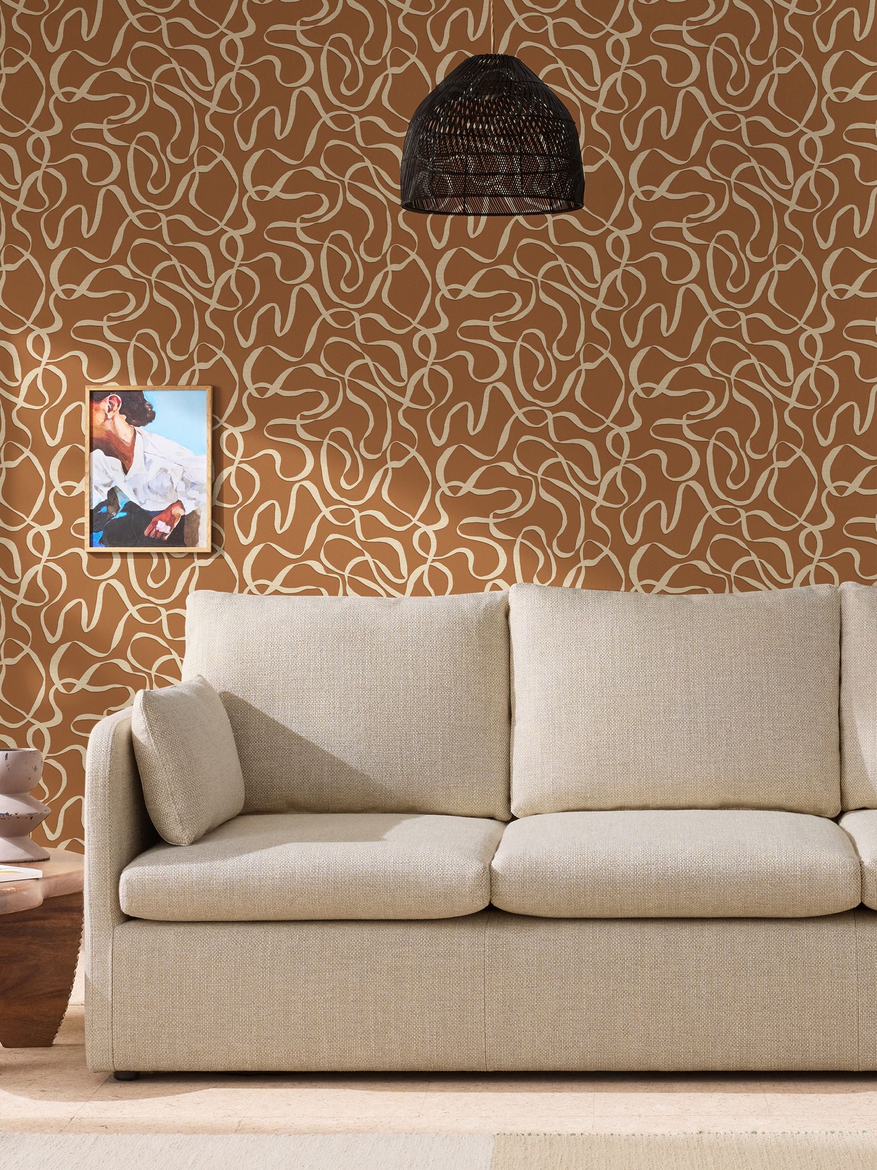 MADE.COM Varri Purple Wallpaper 10m Roll