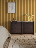 MADE.COM Blue Demi Wide Stripe Wallpaper 10m