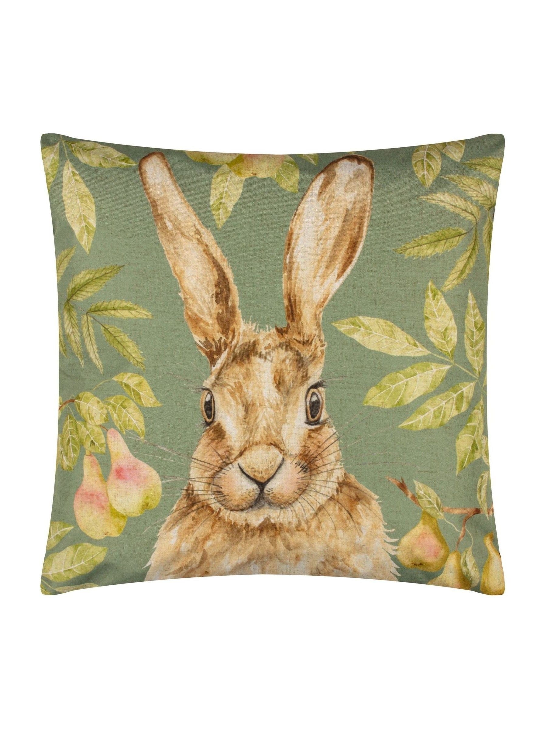 Evans Lichfield outdoor cushion hare design 43cm, imported from the UK