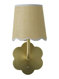 Searchlight wall light gold flower - British product