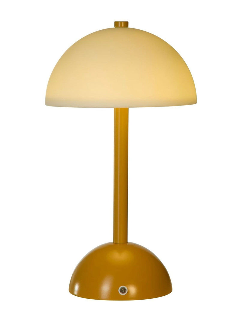 Searchlight yellow rechargeable table lamp 29cm, imported from the UK