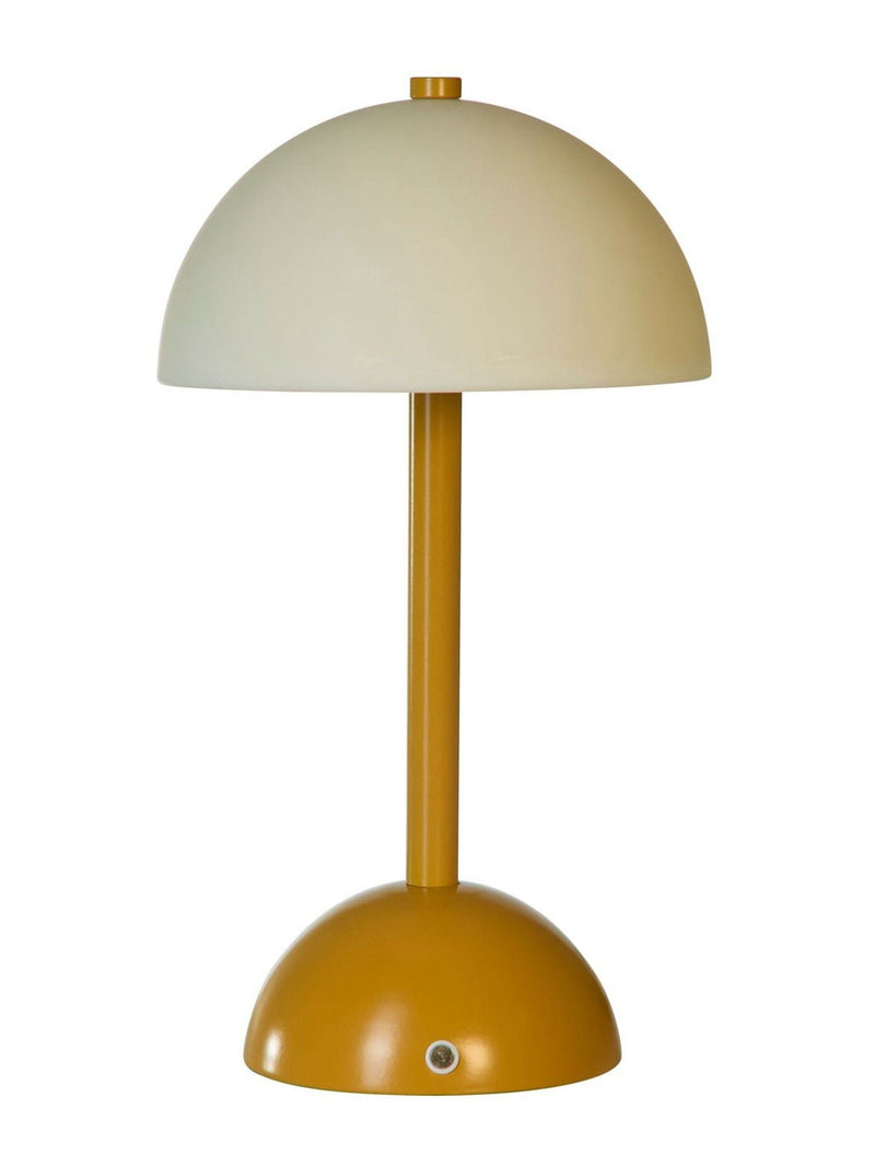 Searchlight yellow rechargeable table lamp 29cm, imported from the UK