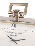 Libra Interiors Brass Latham small mantel clock - British product