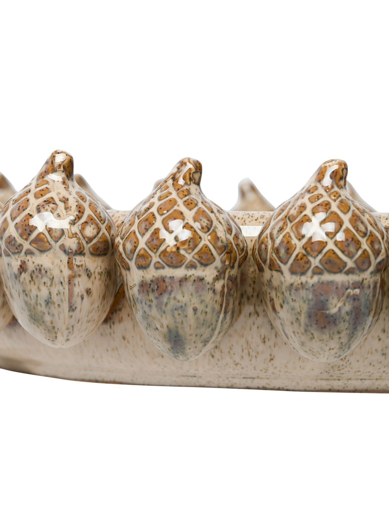 Libra Interiors ceramic acorn cluster platter (British brand)