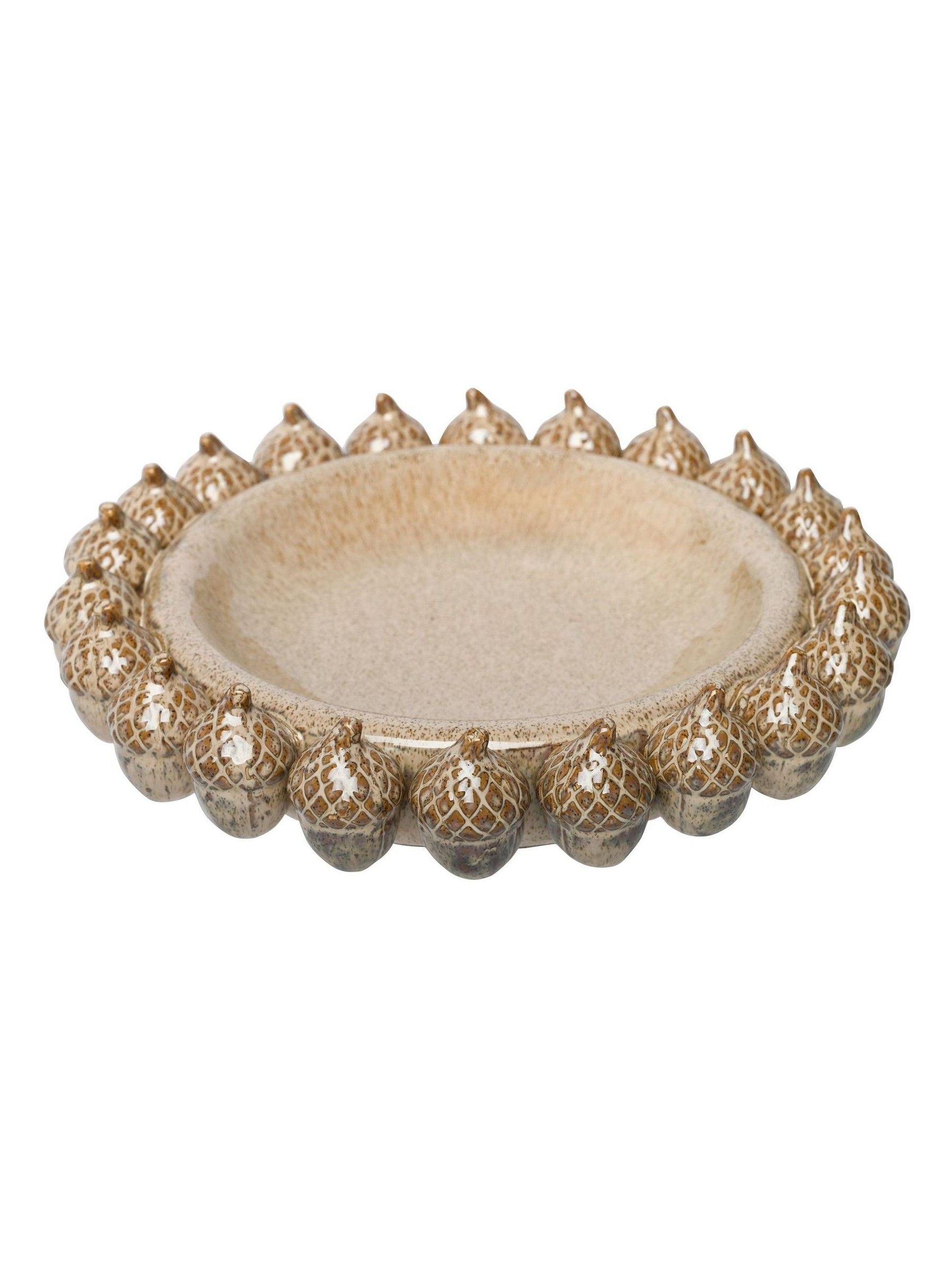Libra Interiors ceramic acorn cluster platter (British brand)