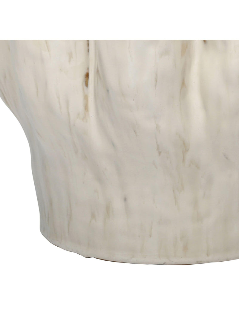 Libra Interiors Cream Coralie Glazed Vase Large, imported from the UK