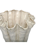 Libra Interiors Cream Coralie Glazed Vase Large, imported from the UK