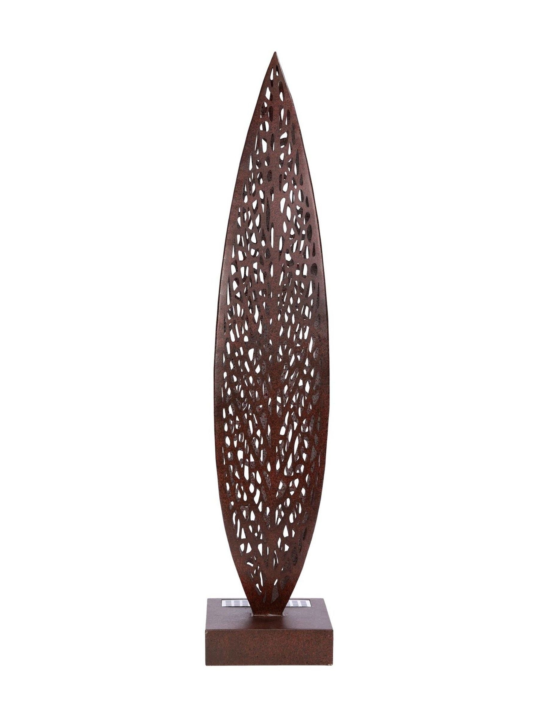 Libra Interiors Rustica Leaf outdoor sculpture 89cm - British product