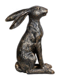 Libra Interiors Henry Sitting Hare bronze figurine 46cm, UK version