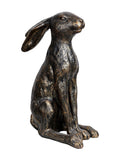 Libra Interiors Henry Sitting Hare bronze figurine 46cm, UK version