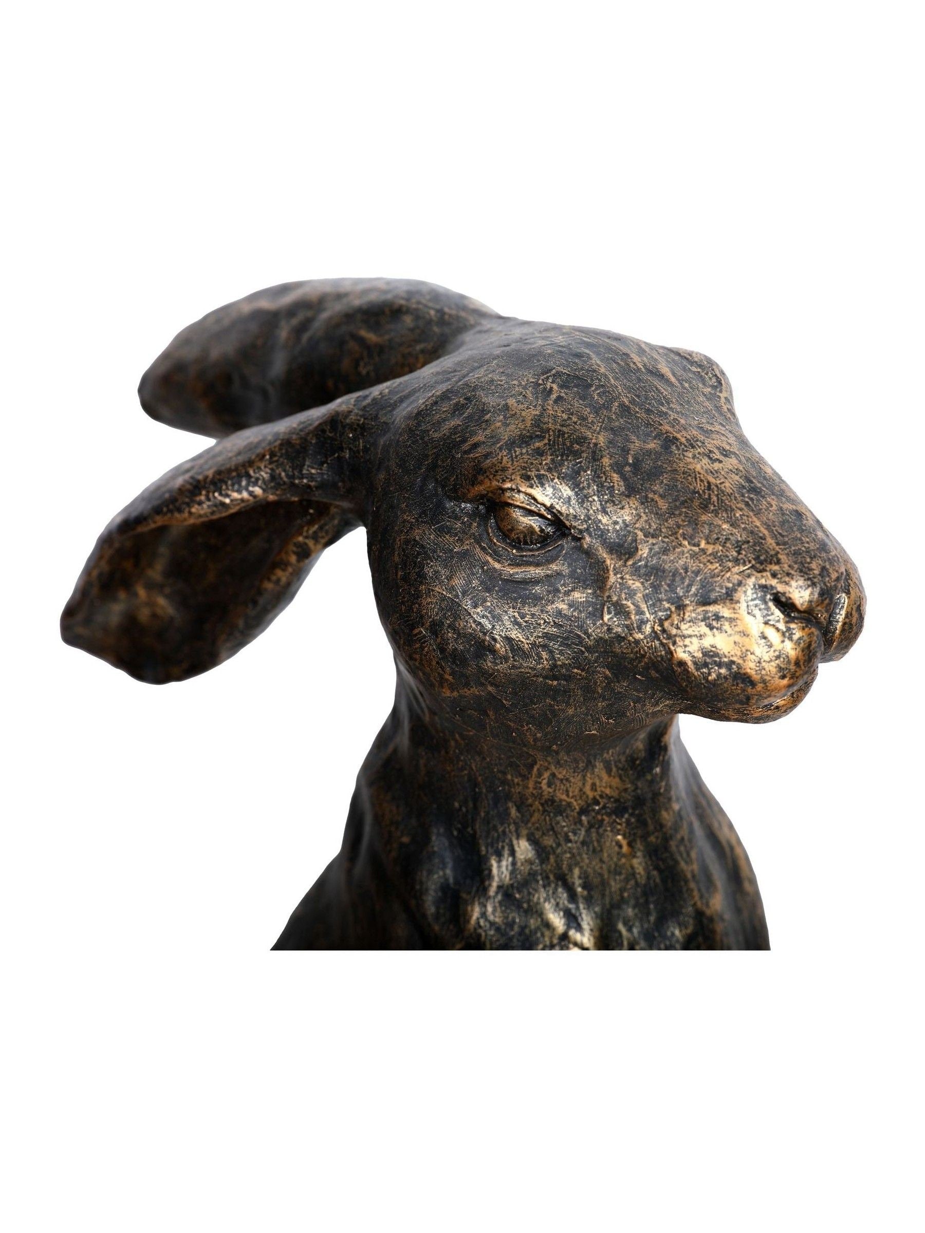 Libra Interiors Henry Sitting Hare bronze figurine 46cm, UK version
