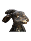 Libra Interiors Henry Sitting Hare bronze figurine 46cm, UK version