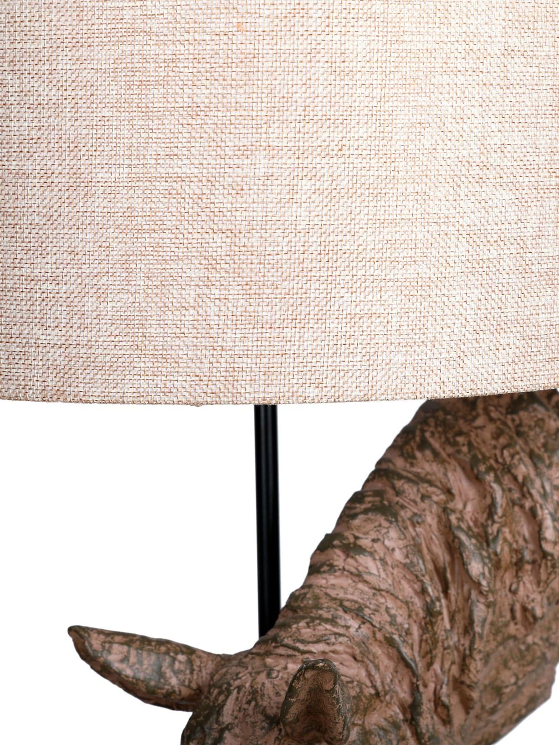 Libra Interiors brown horse lamp with shade - British product